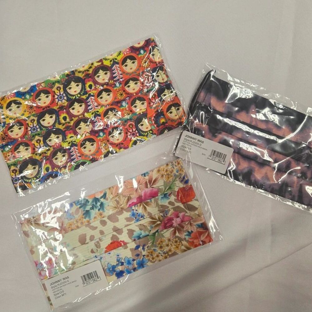 Johnny Was Face Mask Lot of 3